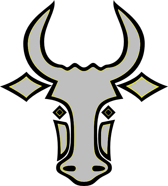 My Bull Clip Art - Bull Head Outline (540x597)