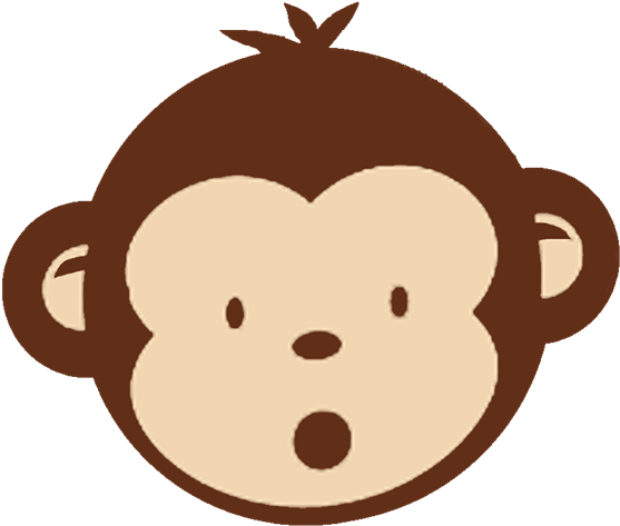 Monkey Black And White Baby Monkey Clip Art Black And - Mod Monkey Clip Art (1024x871)