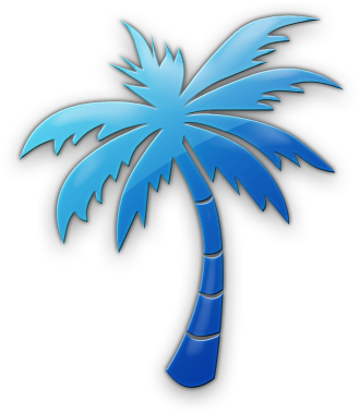 Palm Tree Legacy Icon Tags Icons Etc - Blue Palm Tree Logo (420x420)