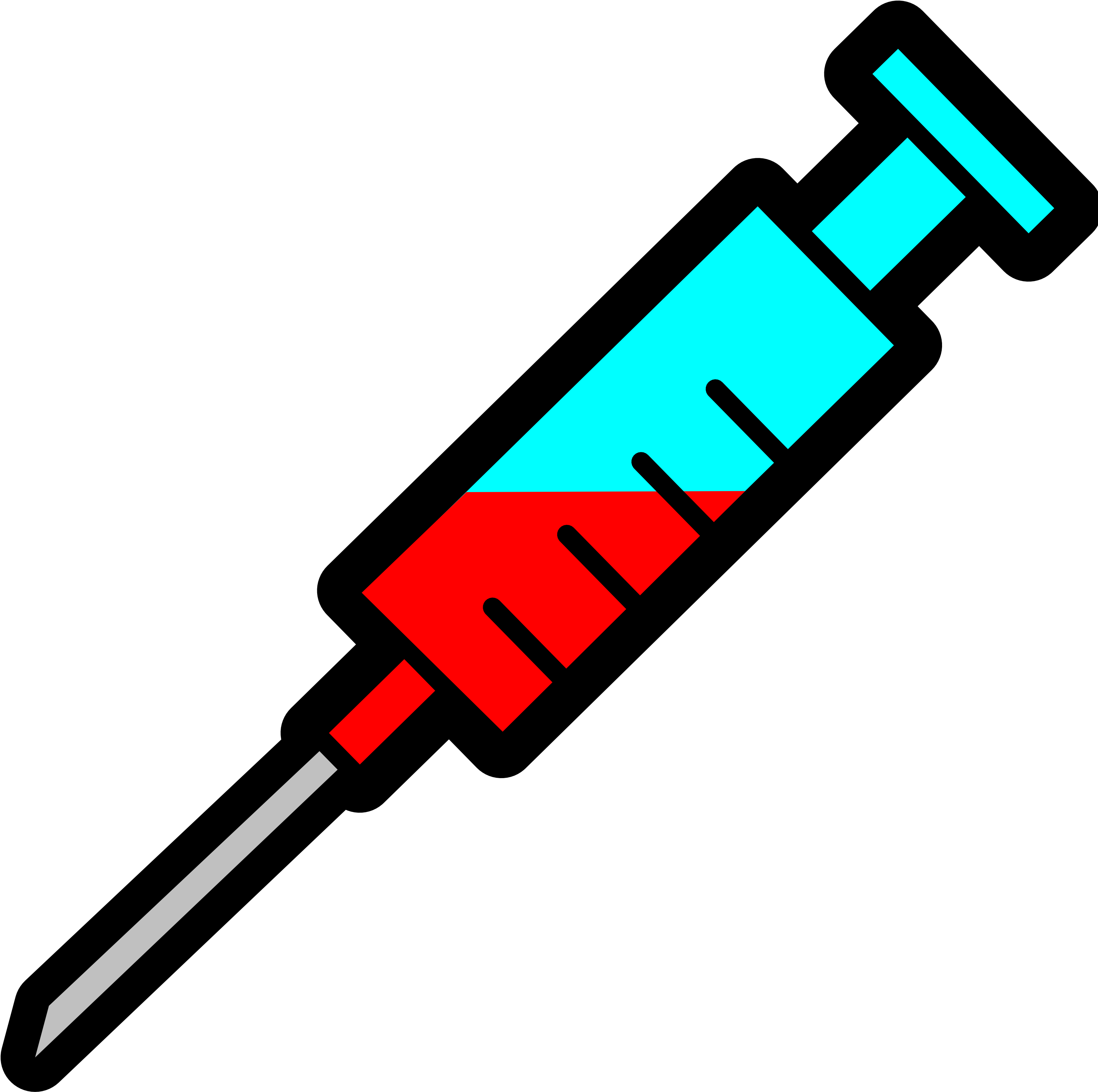 Liquid Cocaine - Syringe Clipart (3333x3333)