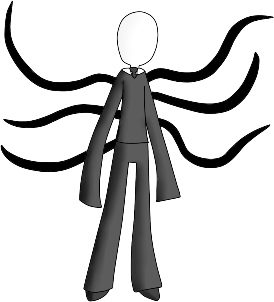 Drawn Slender Man Cartoon - Slenderman (1024x1365)
