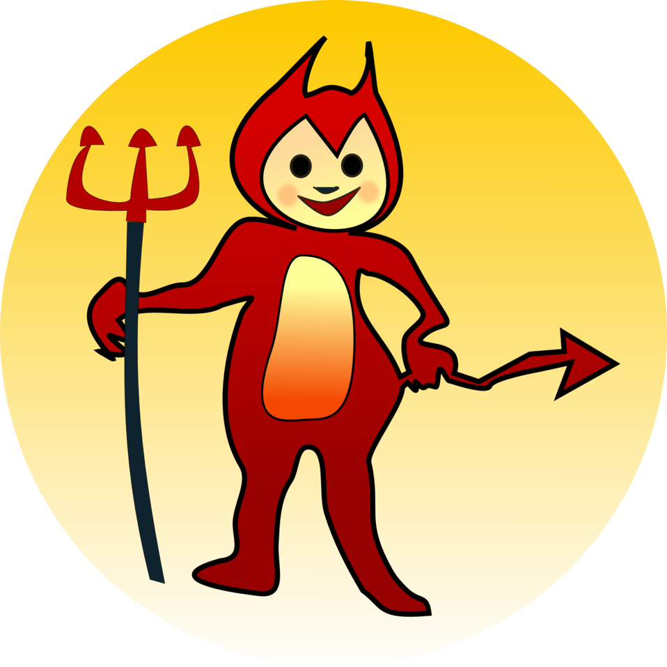 Littel Devil Icon - Naughty Clipart (958x958)
