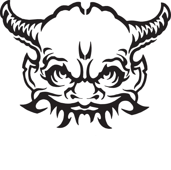 Demon No Mouth Clip Art At Clker - Devil Head Png (600x595)