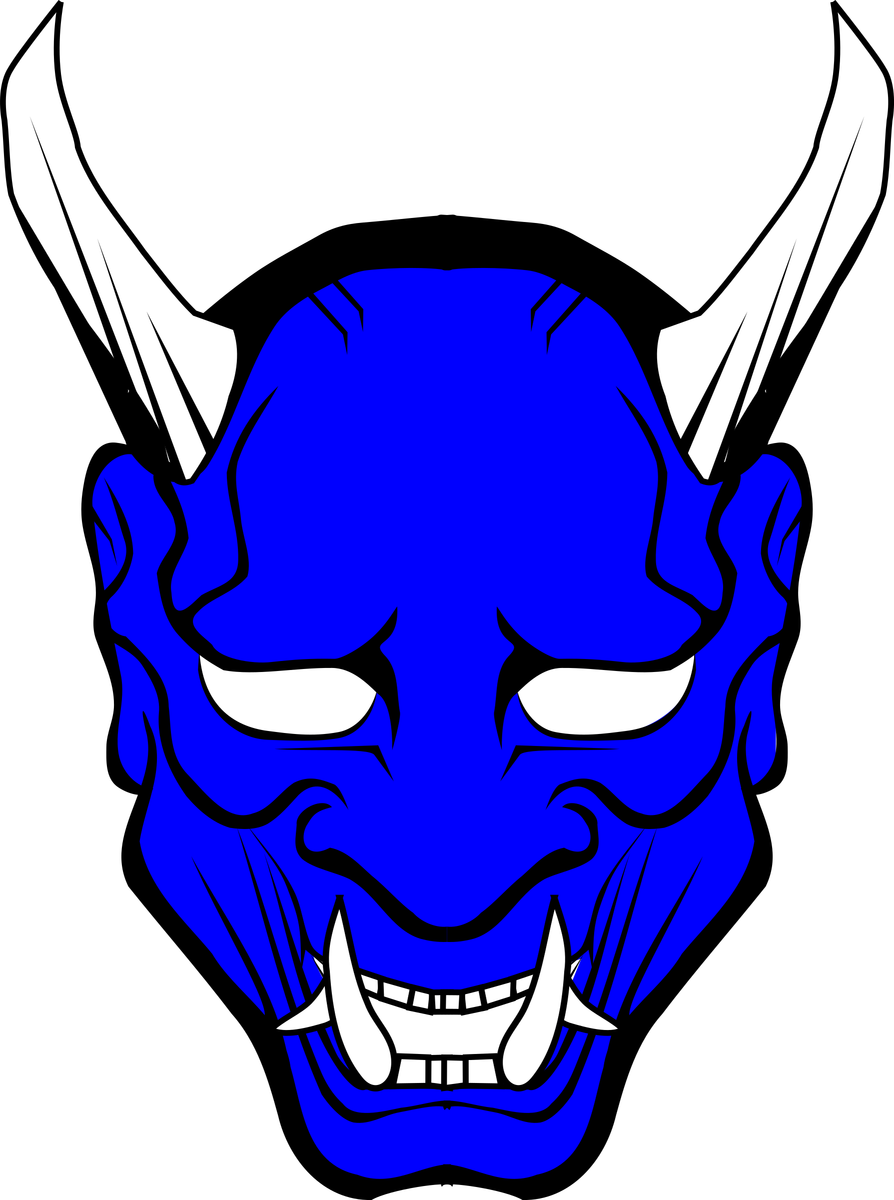 Mask - Devil Mask Clipart (1789x2400)