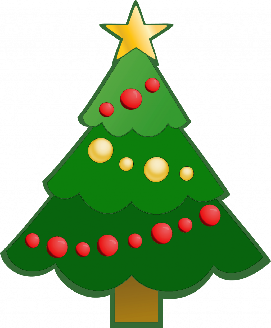 Christmas ~ Christmas Clip Art Phenomenal Tree Clipart - Christmas Tree Svg Free (1024x1241)