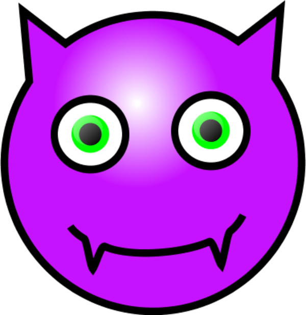 Emoticons Devil Face Clipart - Annoyed Face (600x619)