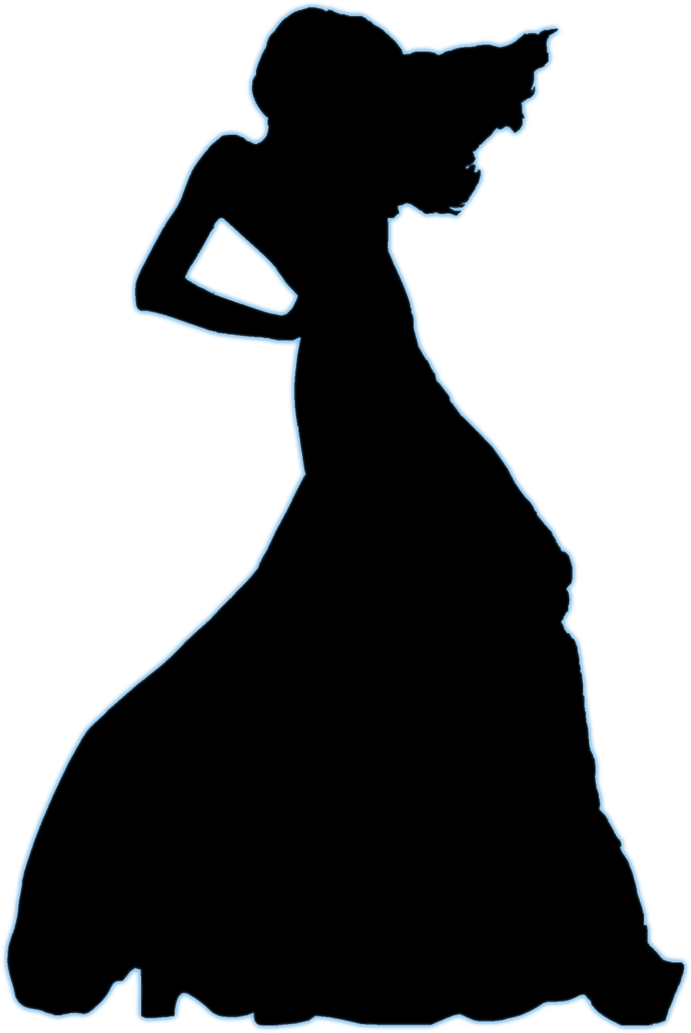 Fashion Model Silhouette Clip Art - Silhouette Of A Model (1024x1524)