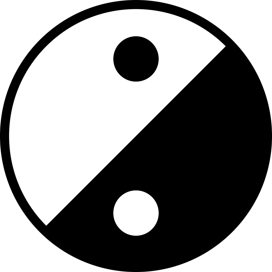 Simple Clipart - Yin And Yang (960x960)