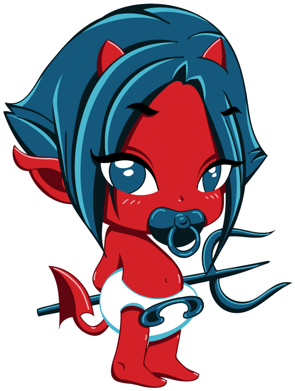 Browsing Deviantart - Cartoon Baby Devil Girl (595x842)