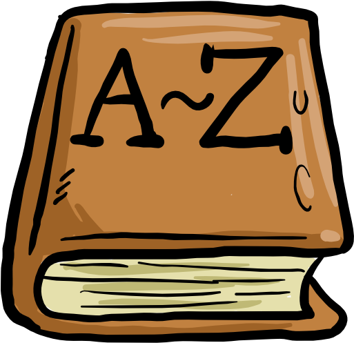 How To Start Learning German - Dictionary Clipart (512x512)