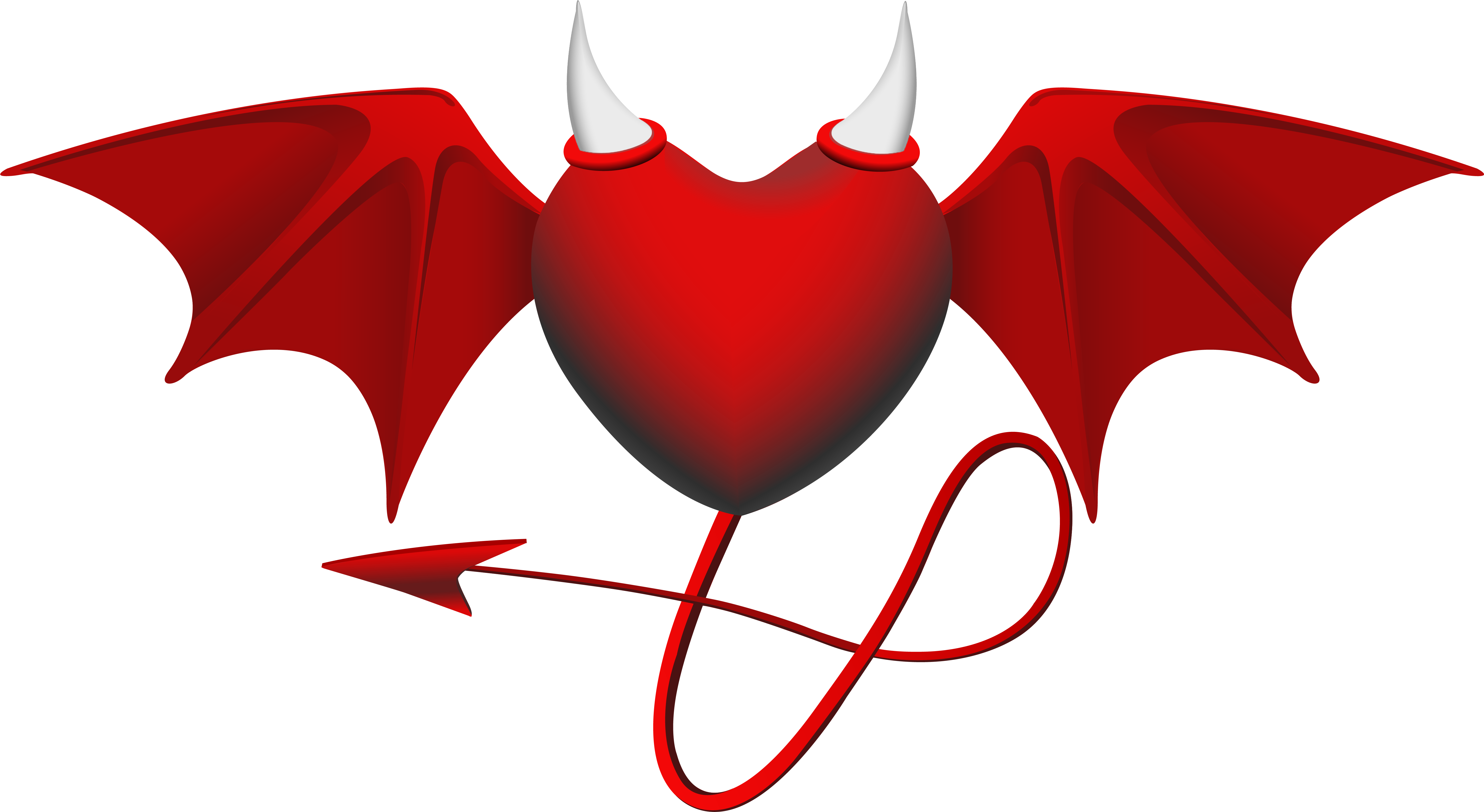 Devil Heart Png Clipart Image - Devil Png (6175x3448)