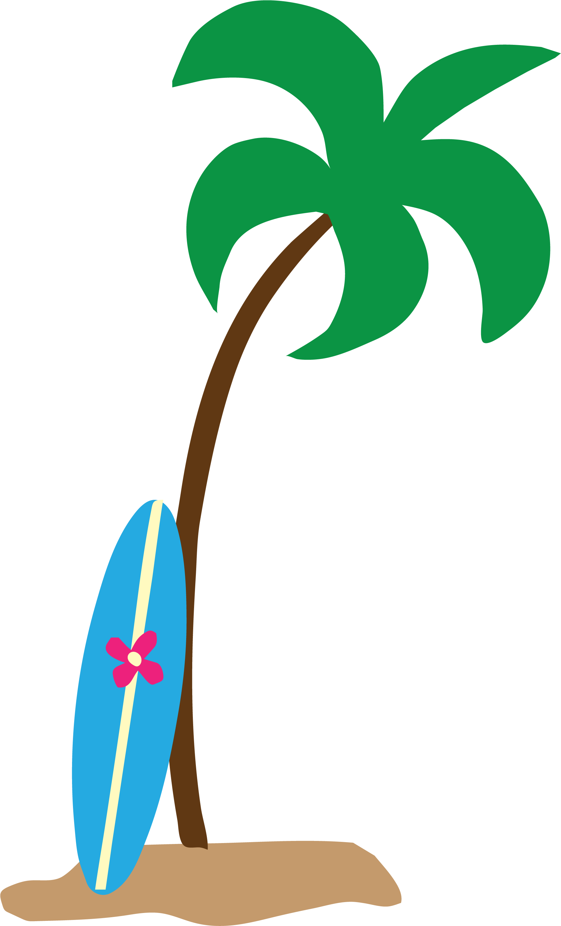 Where Are Students Going For Spring Break - Palm Tree Beach Clip Art (2086x3058)