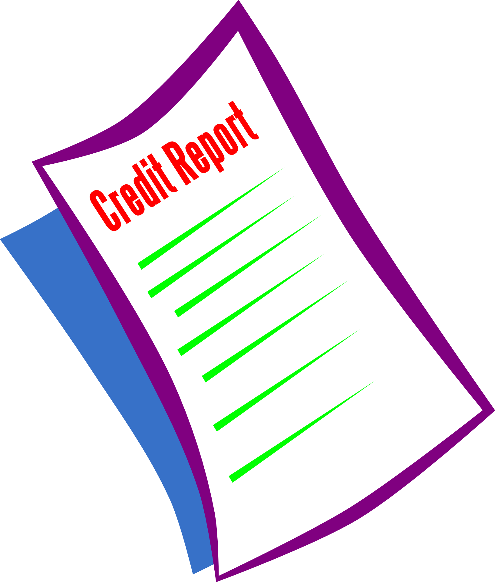 Requesting For A Credit Report - Credit Clipart (1635x1920)