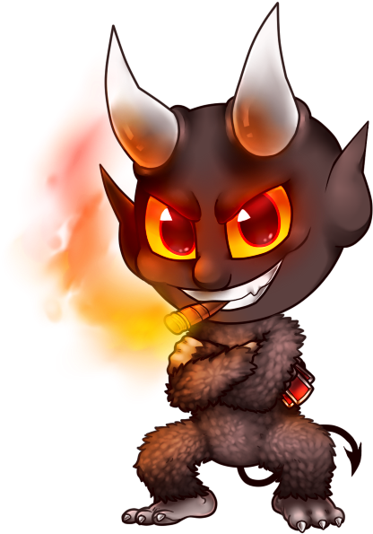 Chibi Devil - Cuphead The Devil Chibi (565x625)