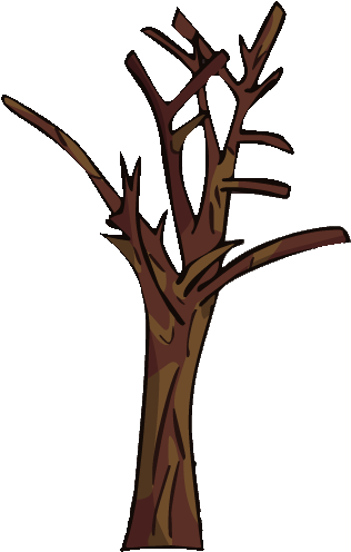 Dead Tree Clipart Large Tree - Dead Tree Hd Png (343x545)