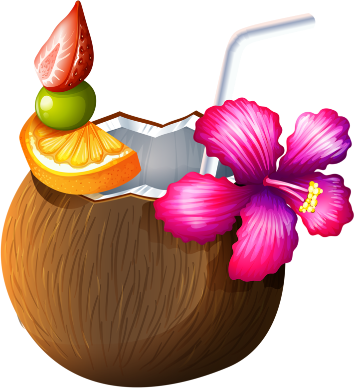 Image Du Blog Zezete2 - Coconut Drink Clip Art (750x800)