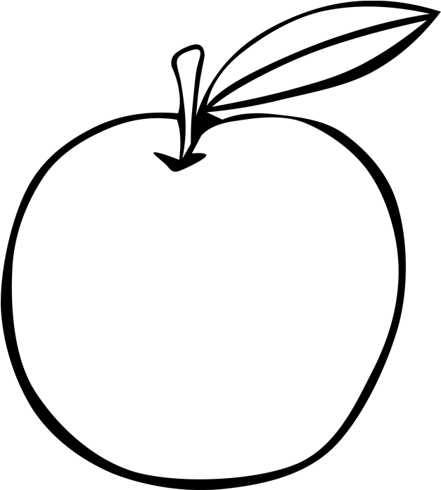 Apple Black And White Apple Fruit Free Clipart Names - Photography (1280x720)