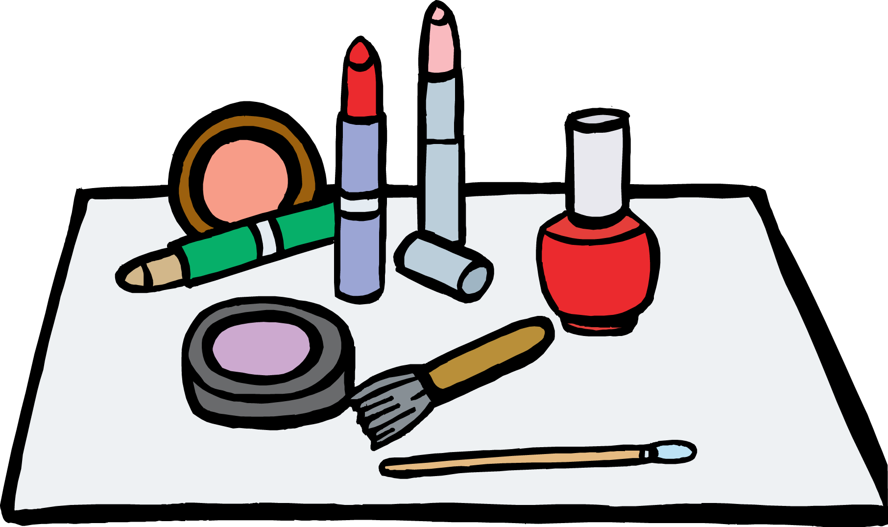 Make Up Clipart - Make Up Clip Art (1813x1076)