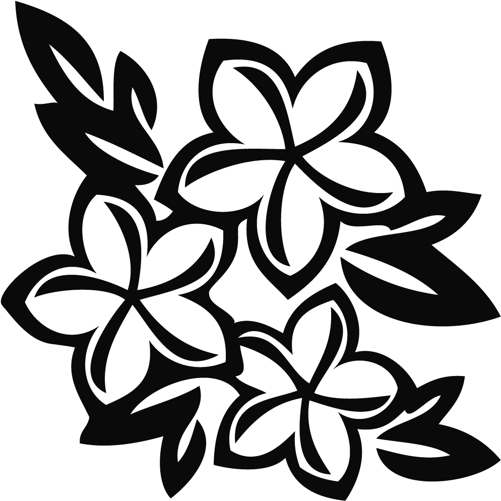 Plumeria Flower Clip Art (1000x1000)