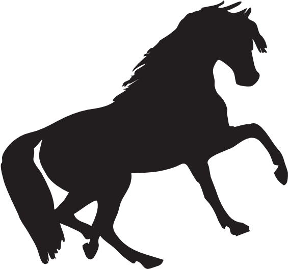 Mustang Clip Art - Horse Silhouette Clip Art (600x527)