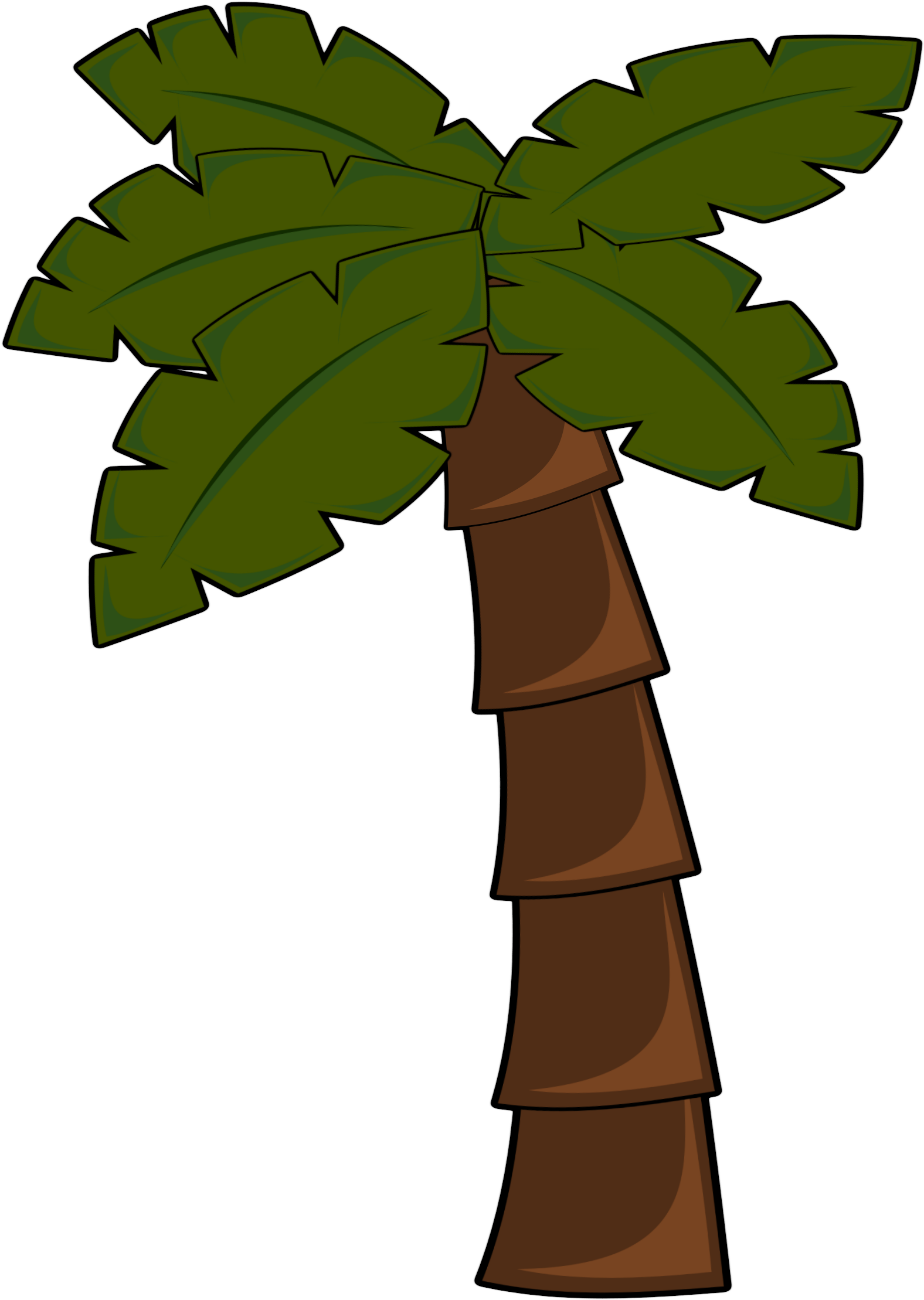 Clipart Palm Tree - Jungle Tree Clip Art (1819x2400)