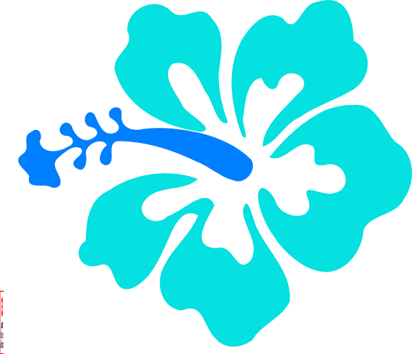 Luau - Hibiscus Clip Art (600x515)