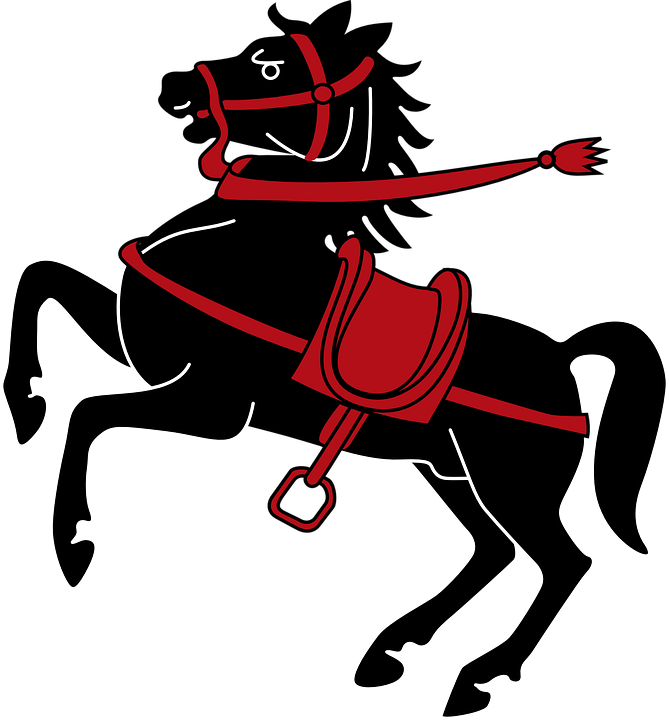 Medieval Horse Clipart (669x720)