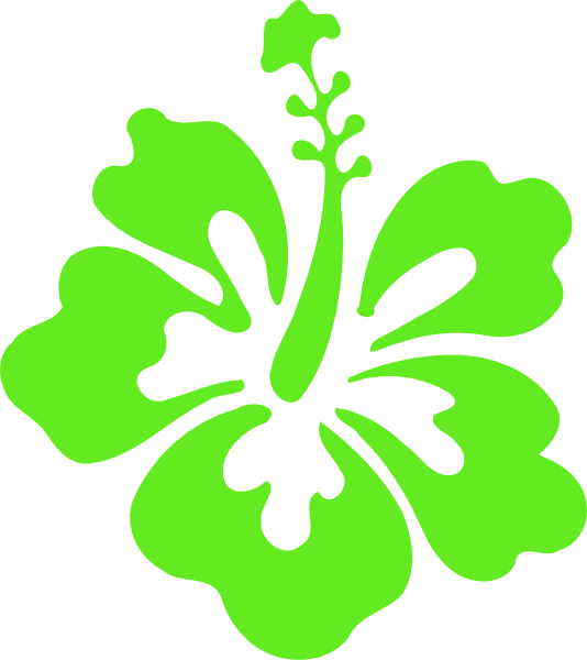 Hibiscus Clip Art At Vector Clip Art - Hawaii Flower (534x600)