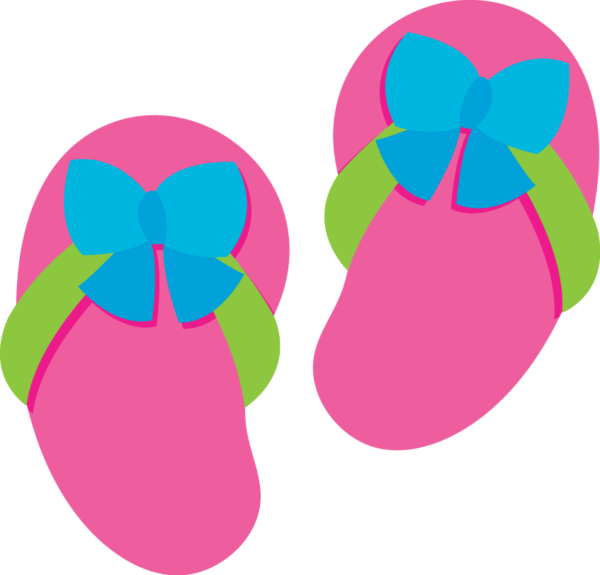 Imágenes De Sandalias De Playa - Pool Party Elements (847x813)