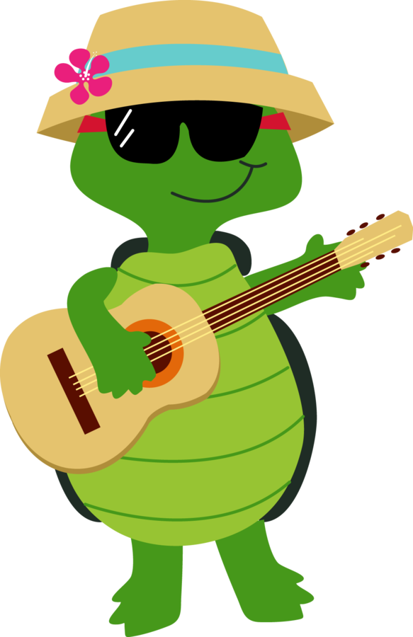 The June Pub Night Will Have You Saying "aloha Summer - Turtle Summer Clip Art (1144x1765)