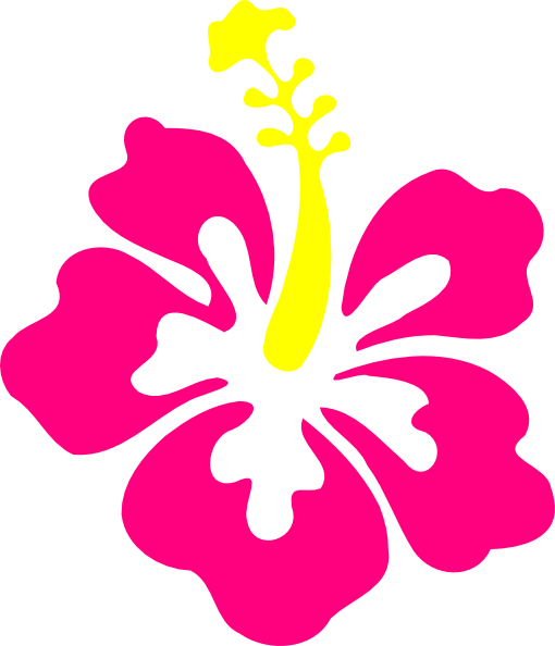 Hibiscus - Hawaiian Leaves Clip Art (510x594)