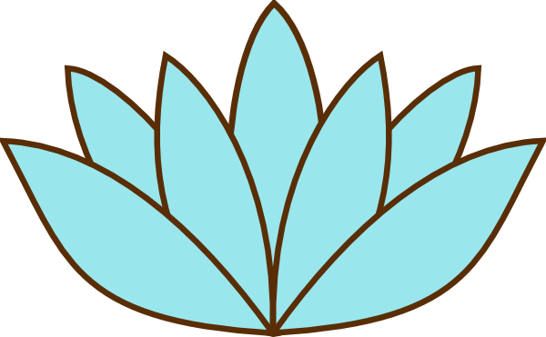 Lotus Clipart Lily Pad Flower - Lotus Flower Clip Art (600x371)