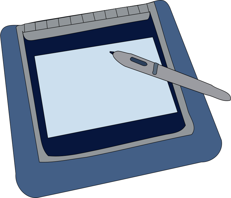 Free Vector Tablet Clip Art - Graphics Tablet Clipart (958x822)