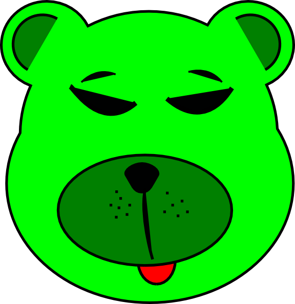 Free Vector Green Bear Clip Art - Well Woven Barclay Hudson Terrace Black 5'3"x6'10" (576x594)
