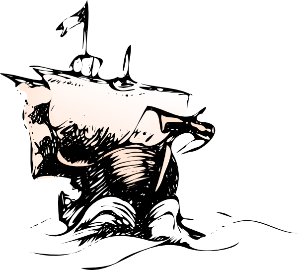 Free Vector Old Ship Clip Art - Old Ships Vector (600x543)