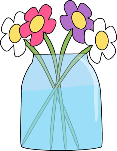 Blue Clip Art - Flower Clip Art Free (389x500)