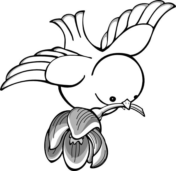 Bird Clipart - Drawing Of Flying Birds (850x824)
