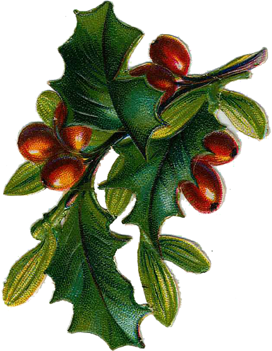 Vintage Victorian Christmas Die Cut Clip Art Day Seven - Christmas Vintage Clip Art (590x750)