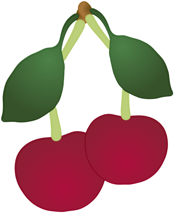 Fruit, Cherry, Decoration, Birthday - ไอคอน รูป ผล ไม้ (576x720)