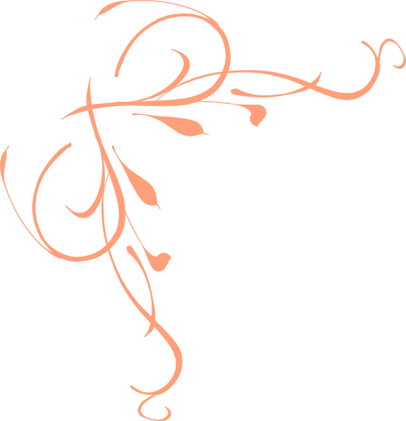 Peach Swirl Border Clipart - Thewatsonshop Omelette Burlap Throw Pillow (576x596)