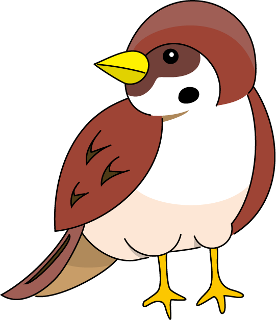 School Kids Fun - Cartoon Pictures Of Sparrow (541x628)