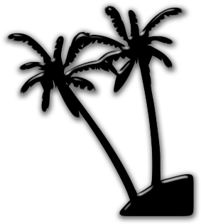 Black And White Palm Tree Clip Art Clipart Best - Into The Night Dvd (420x420)