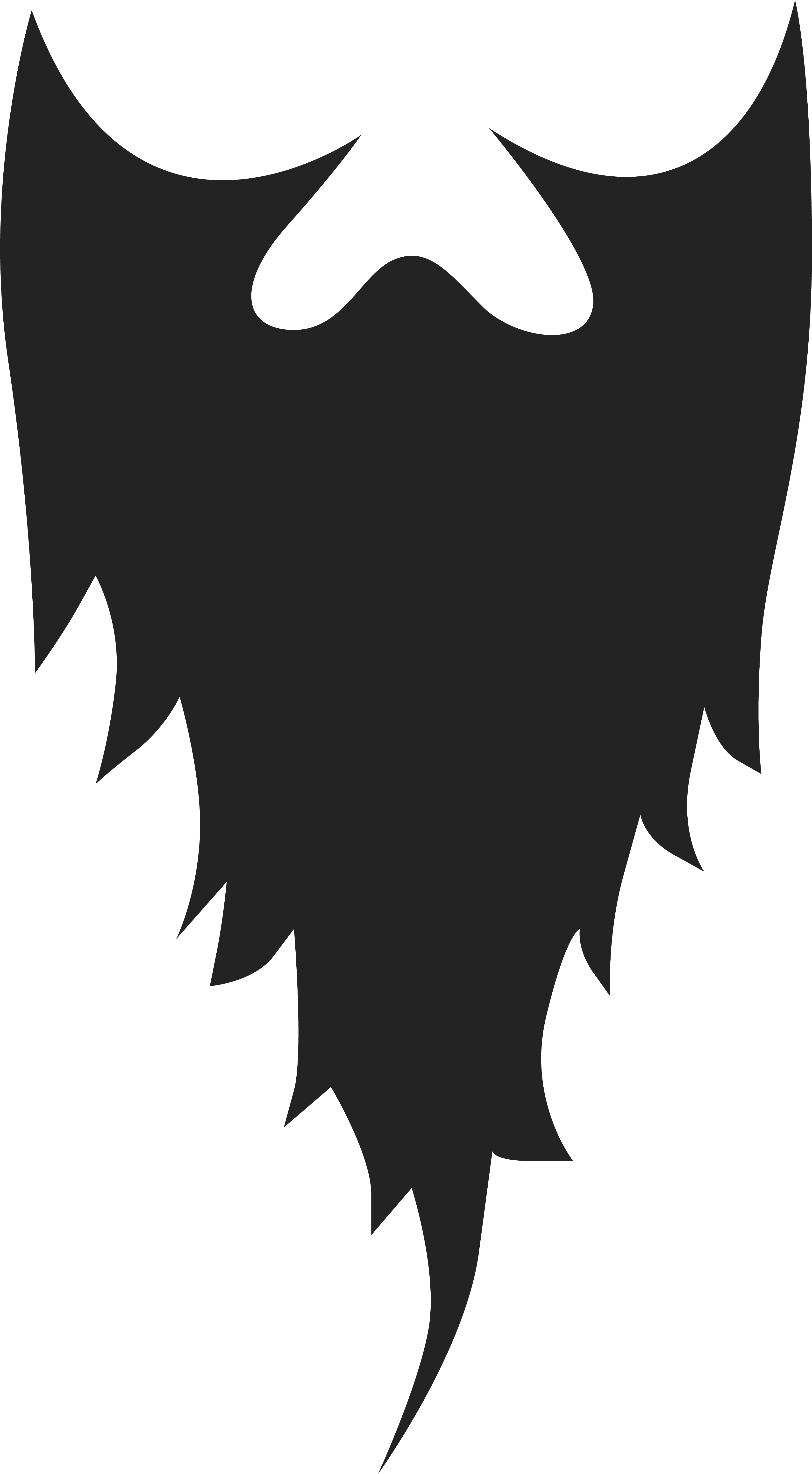 Movember Beard Png Clipart Image - Black Beard Clip Art (3529x6237)