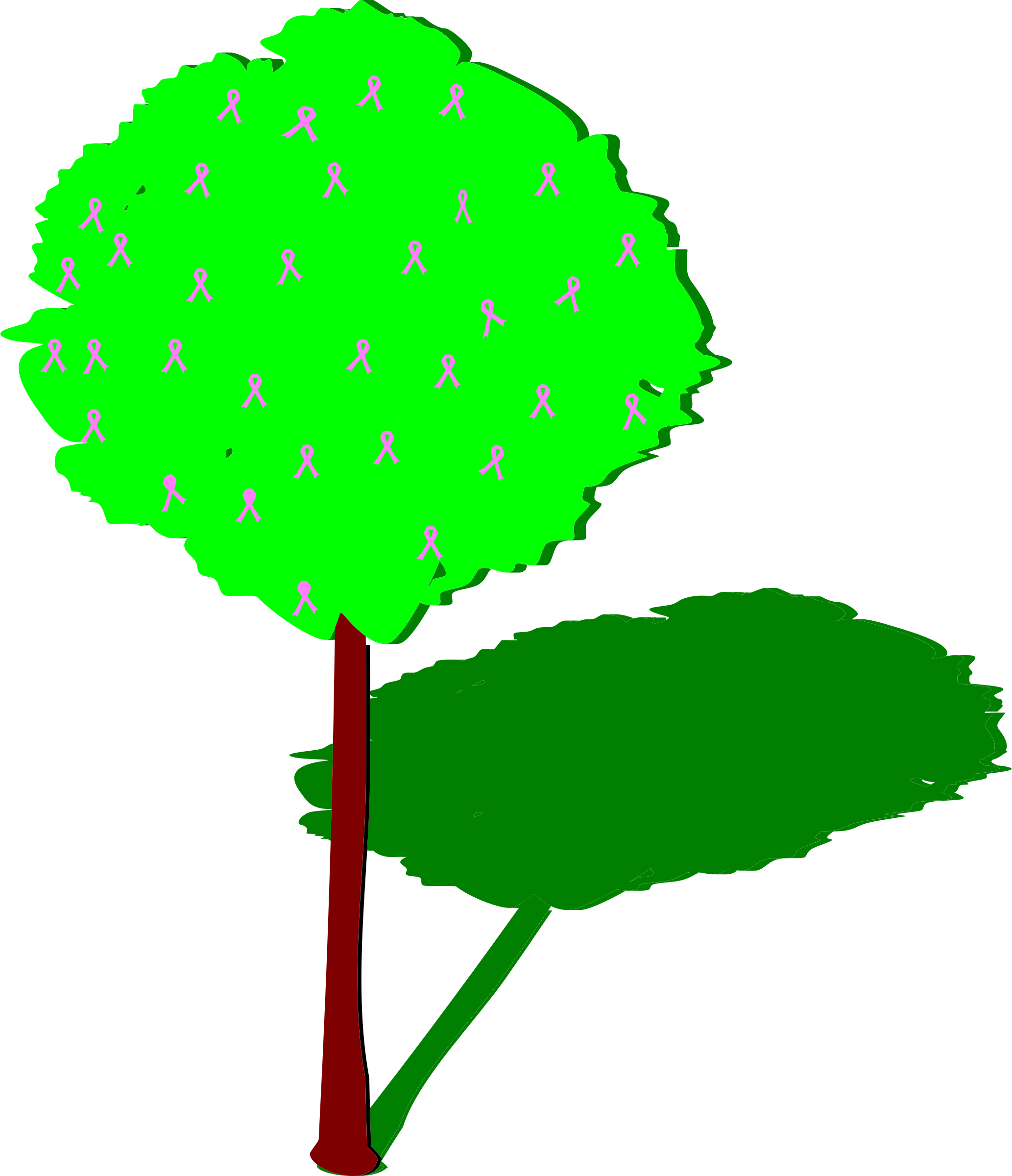 Clipart - - Shadow Of A Tree Clipart (2066x2400)
