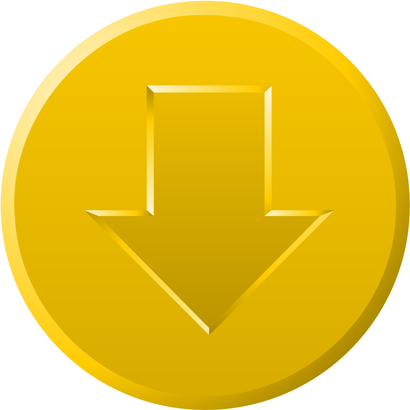 This Free Clip Arts Design Of Golden Download Button - Download (900x900)