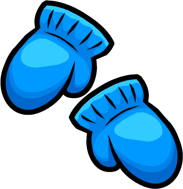 Mittens And Gloves Clipart - Blue Mittens Clipart (652x667)