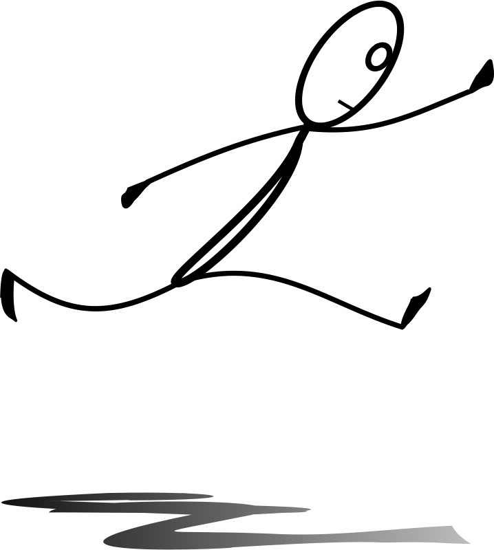 Get Notified Of Exclusive Freebies - Stickman Jumping (718x800)