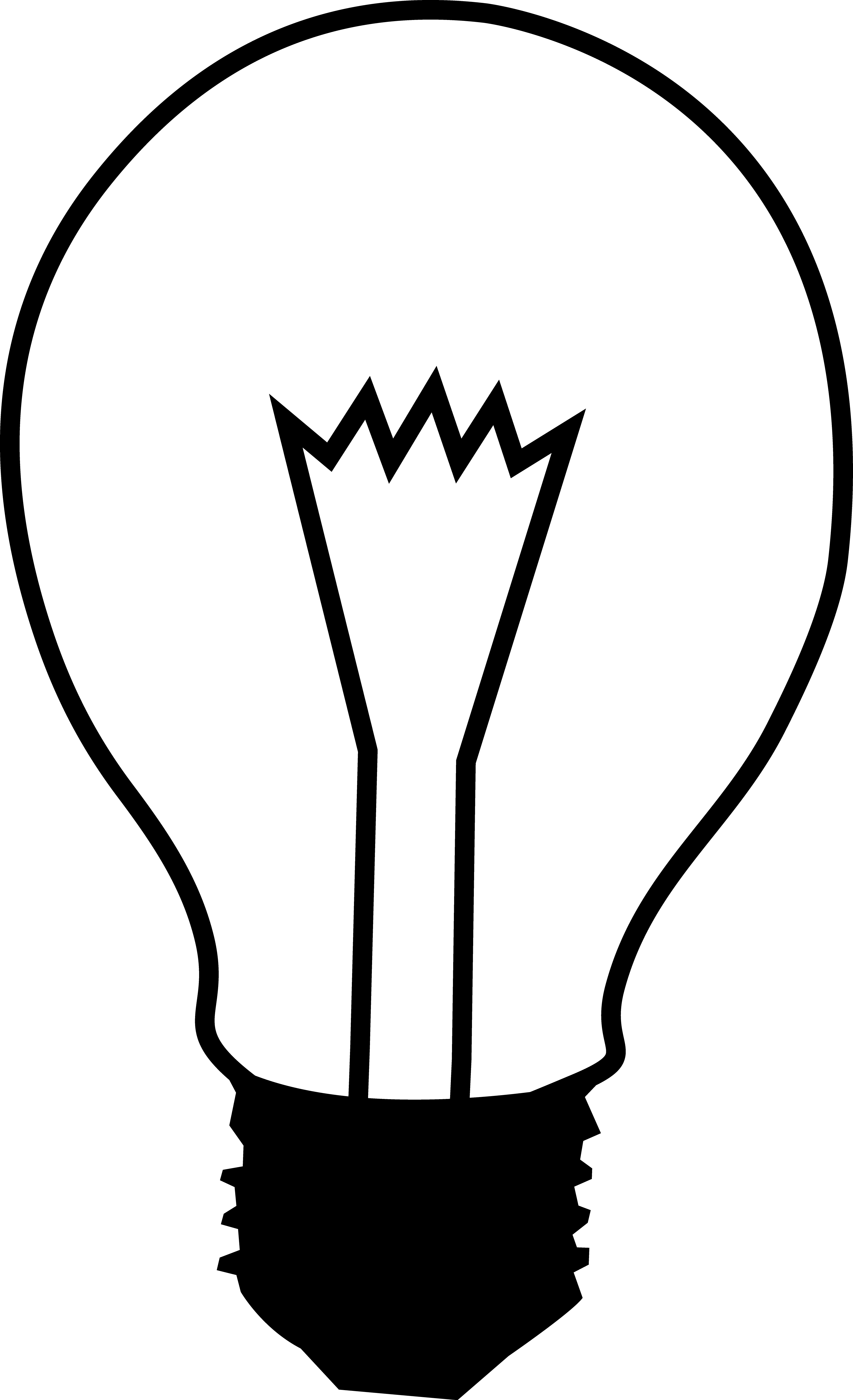 Simple Black And White Tree - Electricity Black And White (3629x5957)