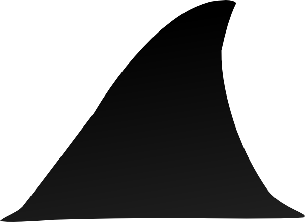 Fin Clipart - Shark Fin Clip Art (600x437)