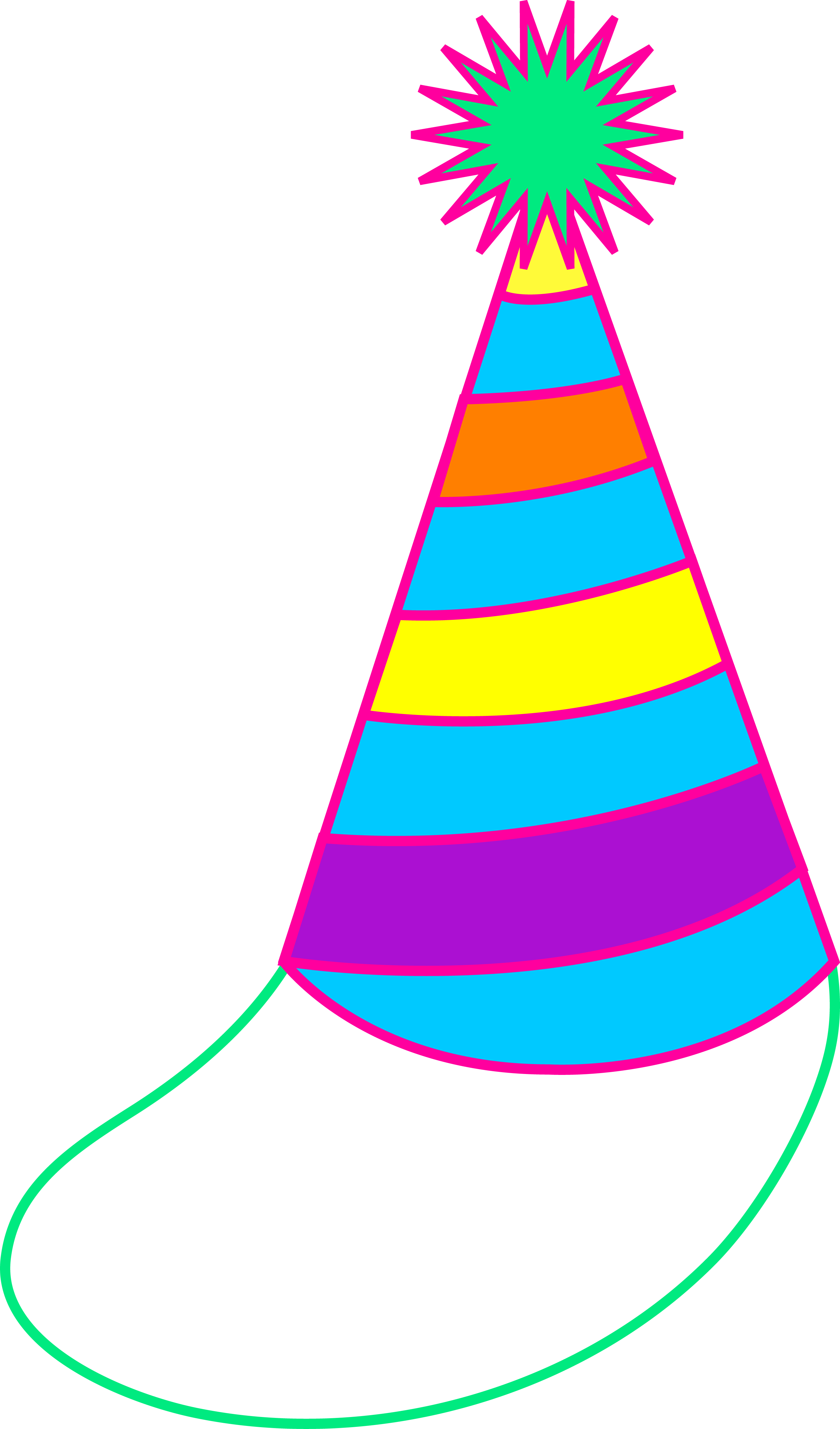 Birthday Hat Clipart Free Images - Birthday Party Hat Cartoon (2729x4641)